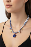 Allaro Bohem Fabric Cordon Necklace w Summer Charms