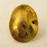Mali Hammered & Brushed Gold Adjustable Ring