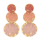 Cla Distressed Patina Finish Earrings