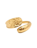 Fuji Hammered Gold Adjustable Ring