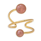 Maeana Adjustable Ring w Mineral Stones