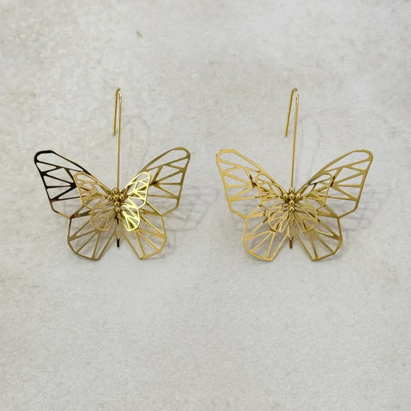 Stainless Steel Butterfly Earrings