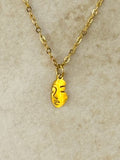 Minimal Face Silhouette Necklace  