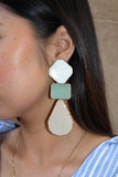 Mayer Stainless Steel Enamel Earrings