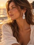 Veiga Distressed Paint Dangle Earrings