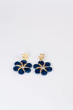 Daisy Floral Earrings Blue