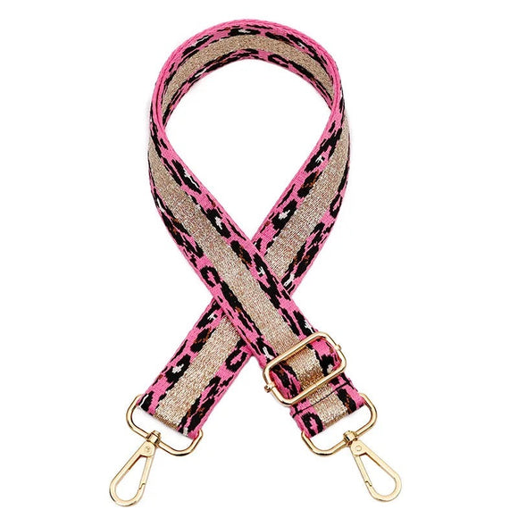 CASSETTE - Striped Leopard Strap Pink