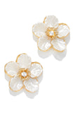 White Petal Earrings