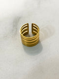 Stripe Stainless Steel Ring