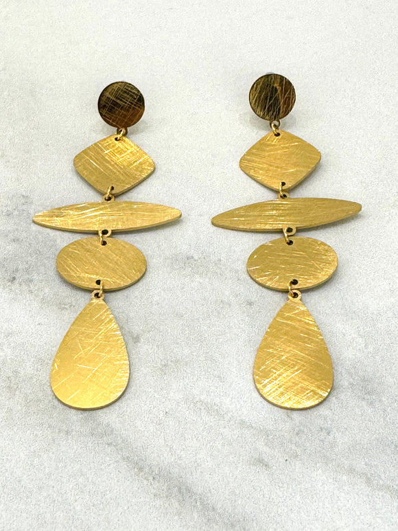 Camillo Matte Gold Earrings