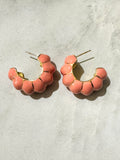 Pumpkin Stainless Steel Hoop Earrings