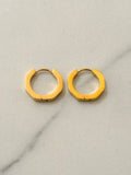Heptagon Stainless Steel Hoop Earrings  