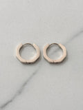 Heptagon Stainless Steel Hoop Earrings  