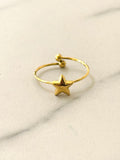 Minimal Stainless Steel Star Ring