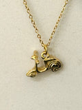 Retro Vespa Motorbike Necklace