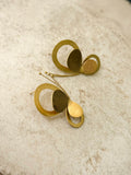 Brushed Gold Butterfly Stud Earrings