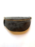 CASSETTE - Suede Fanny Pack Oil Green