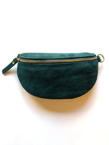 CASSETTE - Suede Fanny Pack Oil Green