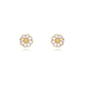 Sterling Silver Mini Floral Studs