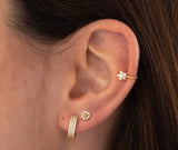 Sterling Silver Mini Floral Studs