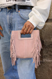 CASSETTE - Mina Suede Leather Tassel Crossbody Bag