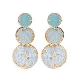 Cla Distressed Patina Finish Earrings