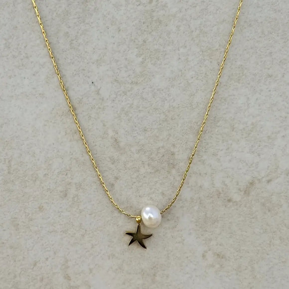 Minimal Starfish Necklace 