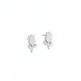 Mini Tulip Stainless Steel Stud Earrings