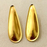 Shao Matte Gold Stainless Steel Earrings