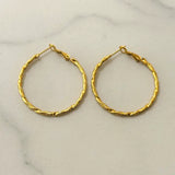 Yin Stainless Steel Hoop Earrings  