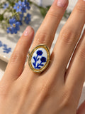 Forget Me Not Flower Adjustable Ring