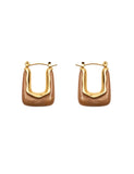 Yui Stainless Steel Rectangular Earrings