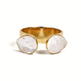 Faun Ring w Mineral Stones 