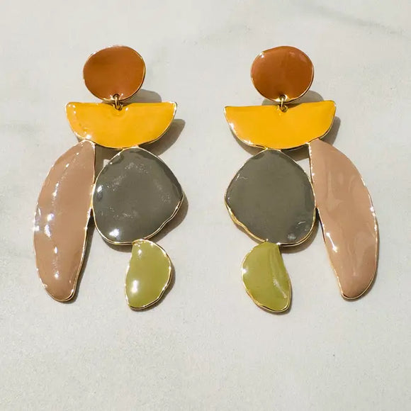 Raze Abstract Enamel Earrings