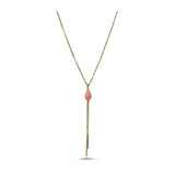 Yim Fineline Necklace w Mineral Stones