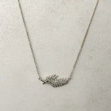 Karlota Floral Necklace w Zirconium Stones