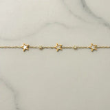 White Star Bracelet w White Zirconias