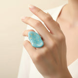 Dali Adjustable Enamel Ring