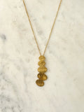 Pebbles Brushed Gold Necklace