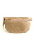 CASSETTE - Suede Fanny Pack Light Brown