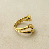 Safina Stainless Steel Adjustable Ring