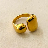 Cher Stainless Steel Adjustable Ring