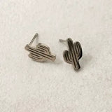 Minimal Cactus Stud Earrings