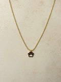 Stainless Steel Ball Chain Paw Necklace