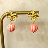 Bige Stainless Steel Floral Earrings