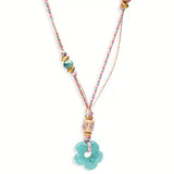 Milos Floral Summer Necklace w Daisy Charm