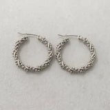 Adar Stainless Steel Hoop Earrings