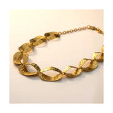 Toaka Hammered Gold Stainless Steel Necklace