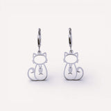 Curious Cat & Fish Earrings