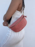 CASSETTE - Suede Fanny Pack Coral